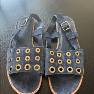 J.Crew suede sandals.